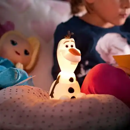 Philips 71768/08/16 - LED Dětská lampa DISNEY FROZEN OLAF LED/0,3W/2xAAA sněhulák Ihned K Objednání