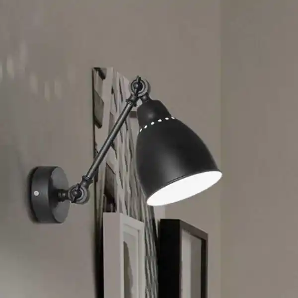 Oblíbený Ideal Lux - Nástěnná lampa NEWTON 1xE27/42W/230V černá