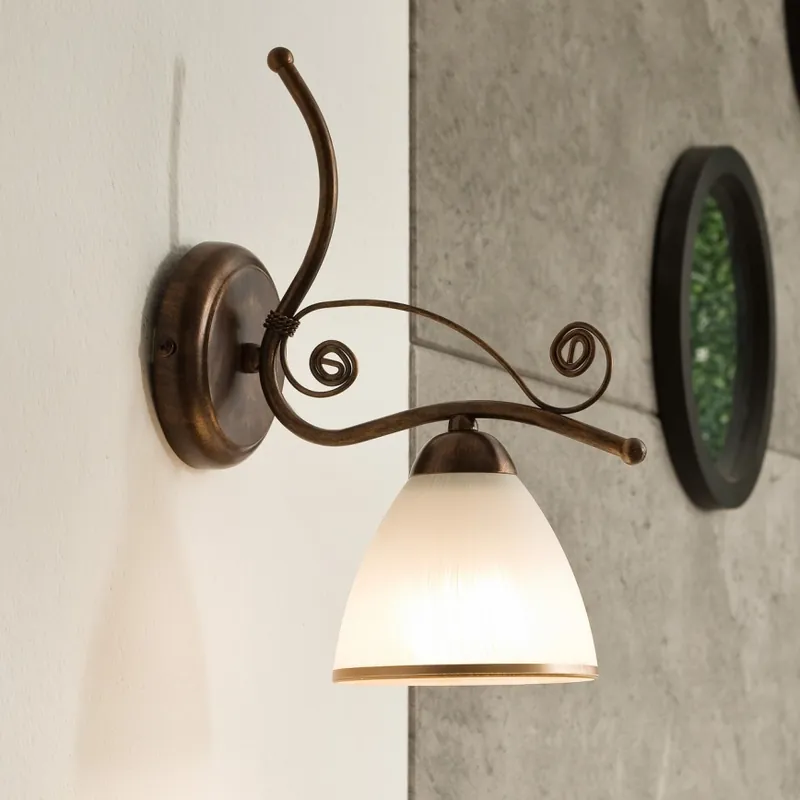 Nástěnná lampa RETRO II 1xE27/60W/230V bronz patina Cenová Bomba