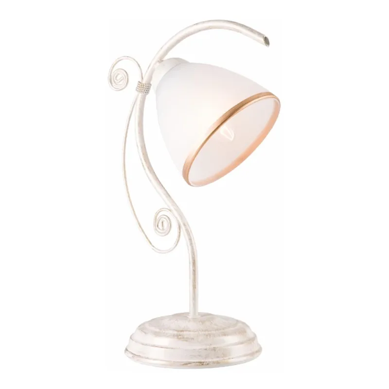 Speciální Cena Stolní lampa RETRO II 1xE27/60W/230V bílá patina