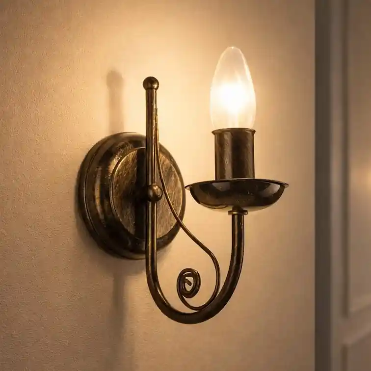 Akční Nabídka Nástěnná lampa DONATO 1xE14x40W/230V patina