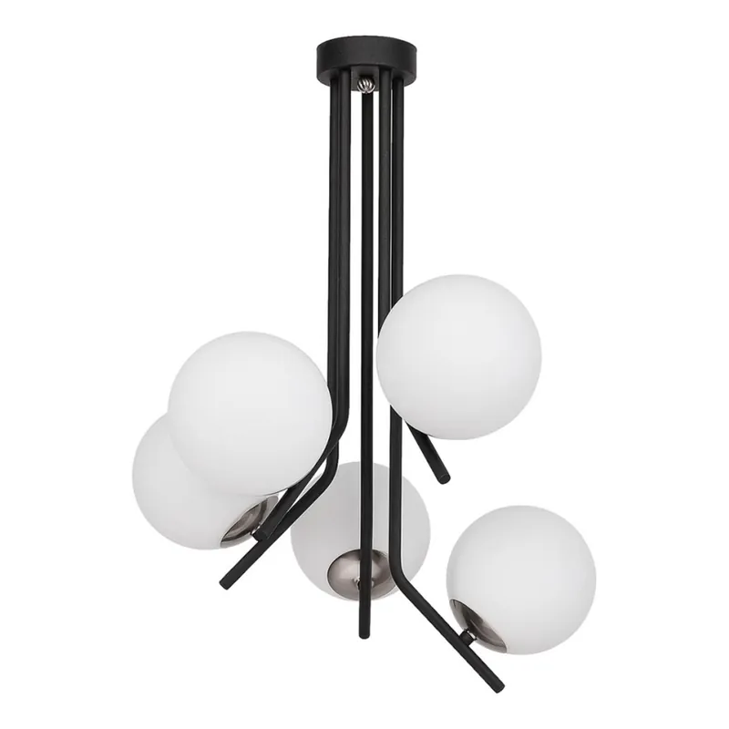 Dokud Zásoby Vydrží Jupiter 1737 - Lustr na tyči TIM 5xE14/40W/230V lesklý chrom