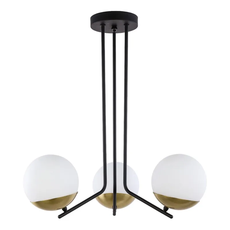 Jupiter 1719 - Lustr na tyči SANTA 3xE14/40W/230V mosaz Sezónní Sleva