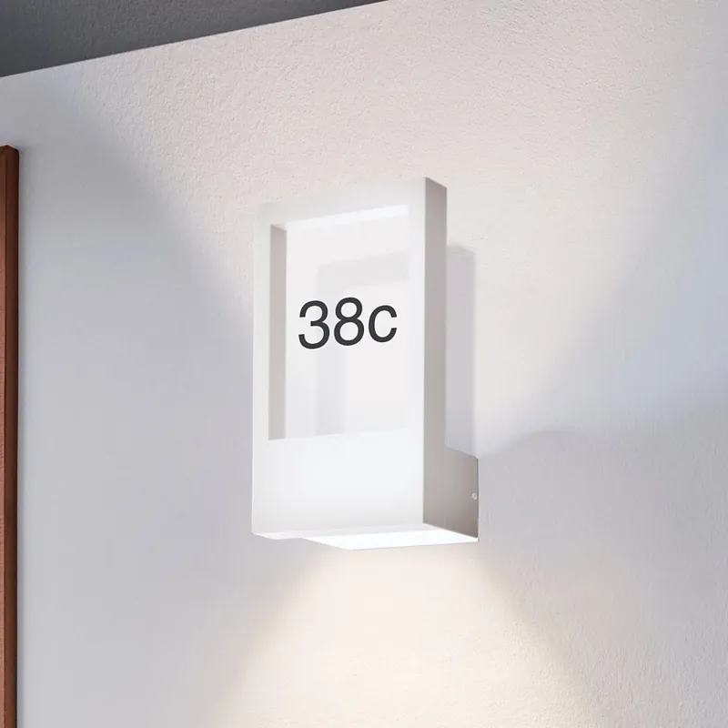 Ihned K Objednání Eglo - Domovní číslo 1xE27/28W/230V bílá IP44
