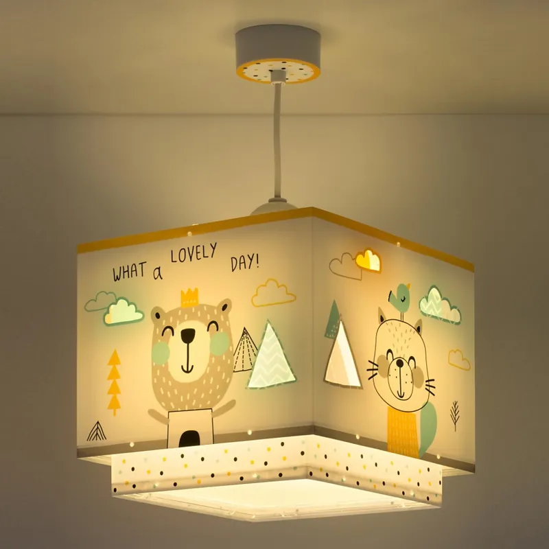 Dalber D-73242 - Dětský lustr HELLO LITTLE 1xE27/15W/230V Nejlepší Cena