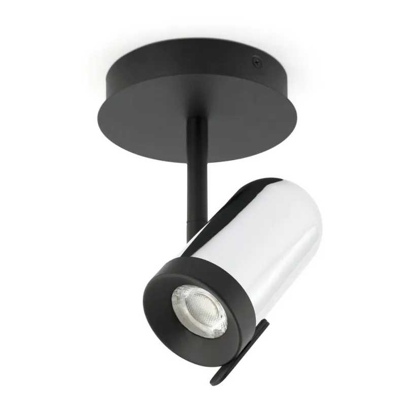 Levný Faro 43531 - Bodové svítidlo ORLEANS 1xGU10/8W/230V stříbrná/černá