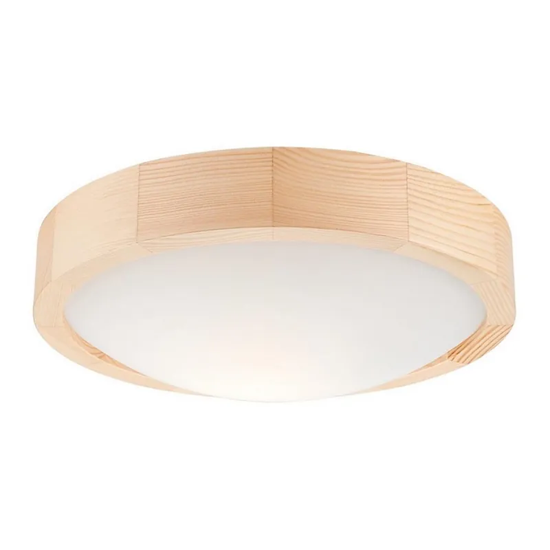 Horká Nabídka Stropní svítidlo NATURAL SLIM 1xE27/60W/230V pr. 27 cm borovice