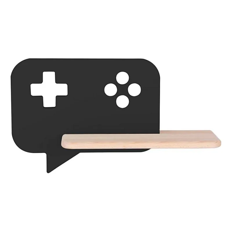 LED Dětské nástěnné svítidlo s poličkou CONSOLE LED/5W/230V černá, Tovární Cena