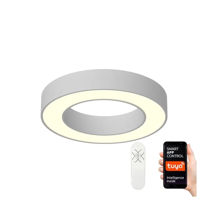 Immax NEO 07095L - LED Stmívatelné stropní svítidlo PASTEL LED/52W/230V 60 cm Tuya + dálkové ovládání Ověřený