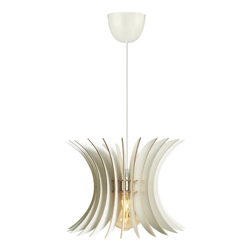 Lustr na lanku 1xE27/60W/230V bílá pr. 20 cm Jen Po Omezenou Doba