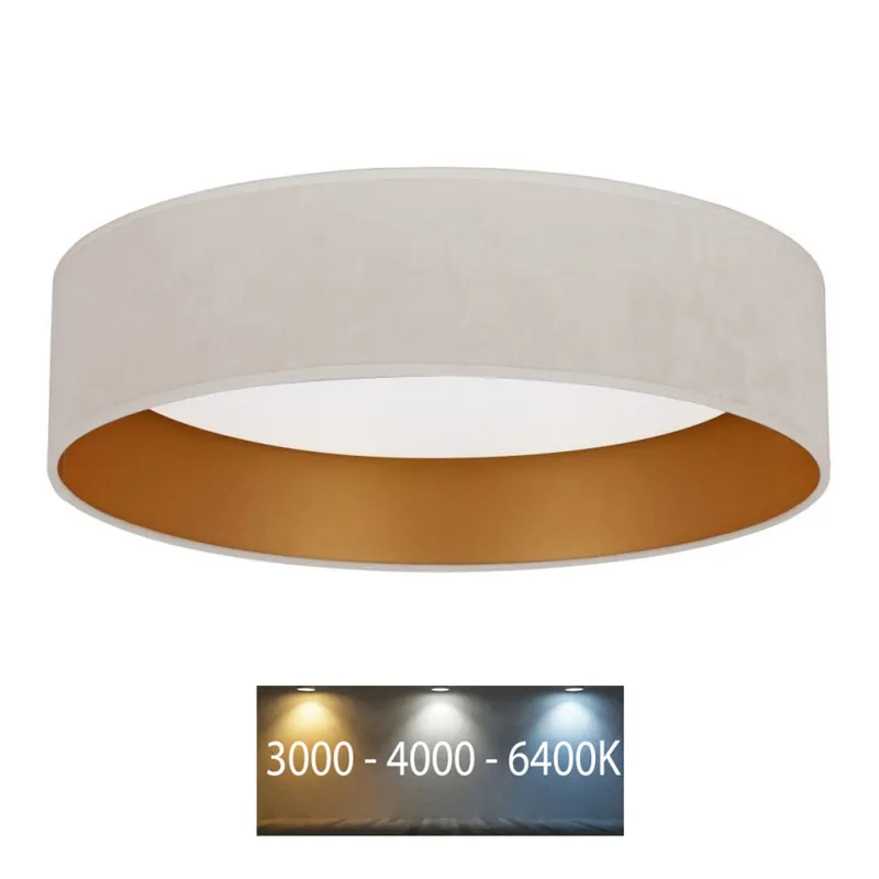 Brilagi - LED Stropní svítidlo VELVET LED/24W/230V pr. 40 cm 3000/4000/6400K krémová/zlatá Nízká Cena