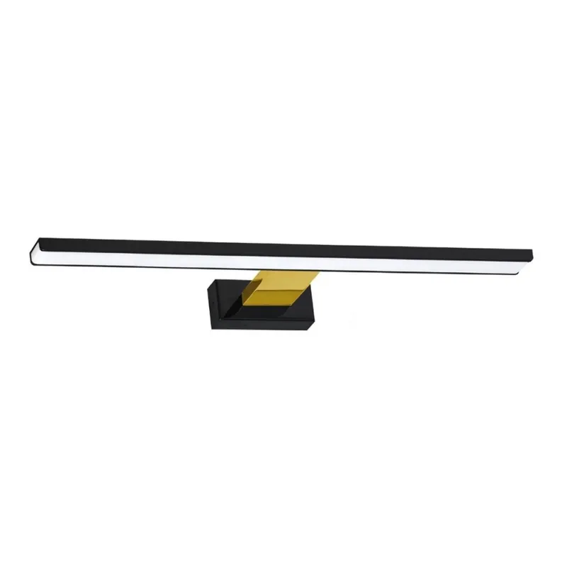 LED Koupelnové osvětlení zrcadla SHINE LED/13,8W/230V 60 cm IP44 černá/zlatá Tovární Cena