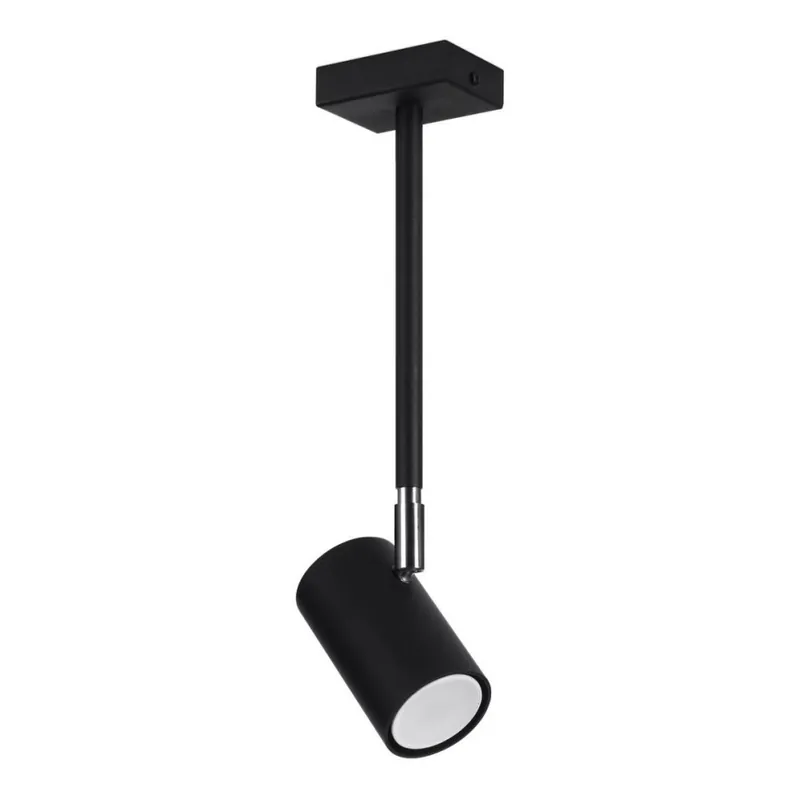 Levný Lustr na tyči NORANO 1xGU10/40W/230V černá