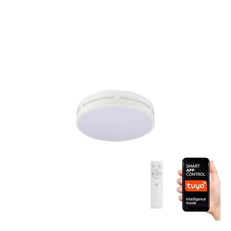 Immax NEO 07153-W30 - LED Stmívatelné stropní svítidlo NEO LITE PERFECTO LED/24W/230V Wi-Fi Tuya bílá + dálkové ovládání Sezónní Sleva
