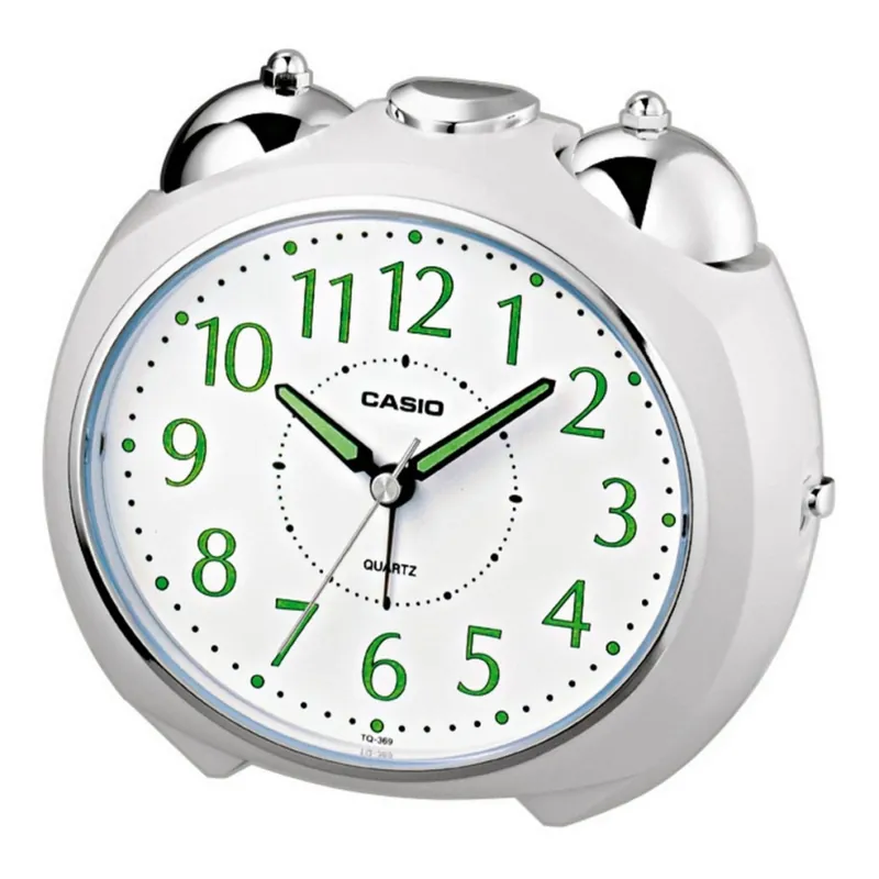 Casio - Budík 1xLR14 bílá/lesklý chrom Aktuální