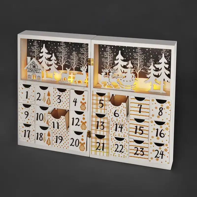 Originální LED Adventní kalendář LED/2xAAA