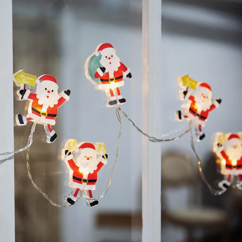 LED řetěz s přísavkami 6xLED/2xAA 1,2m teplá bílá santa Vrácení Zdarma