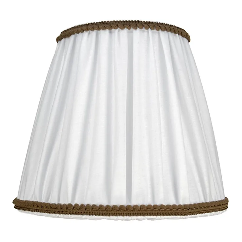 Duolla - Stínidlo k stolní a stojací lampě E27 pr. 18,5 cm bílá/hnědá Časově Omezené