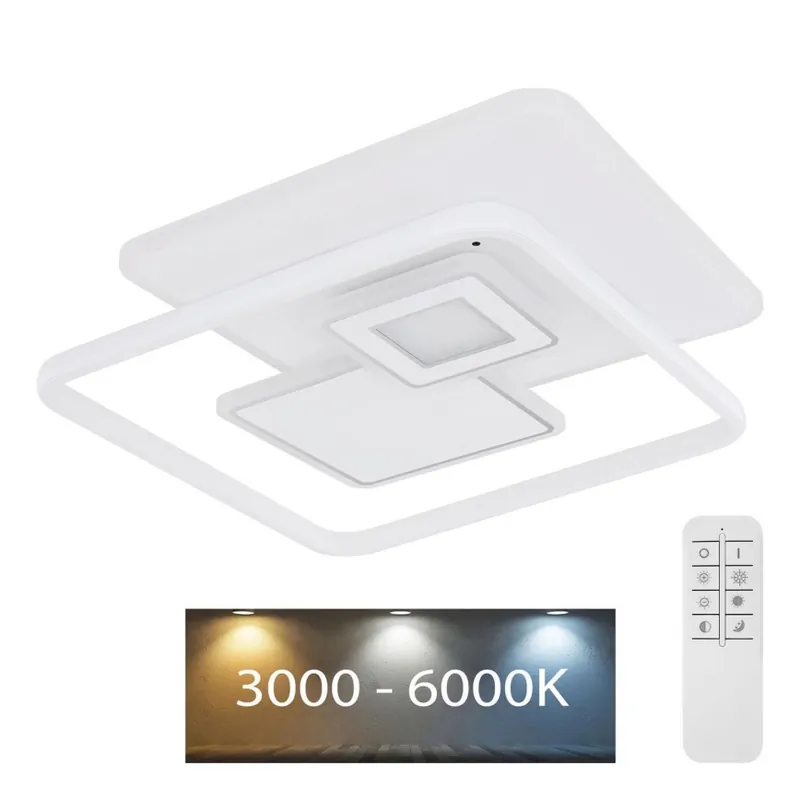 Globo - LED Stmívatelné stropní svítidlo LED/50W/230V 3000-6000K + dálkové ovládání Vrácení Zdarma