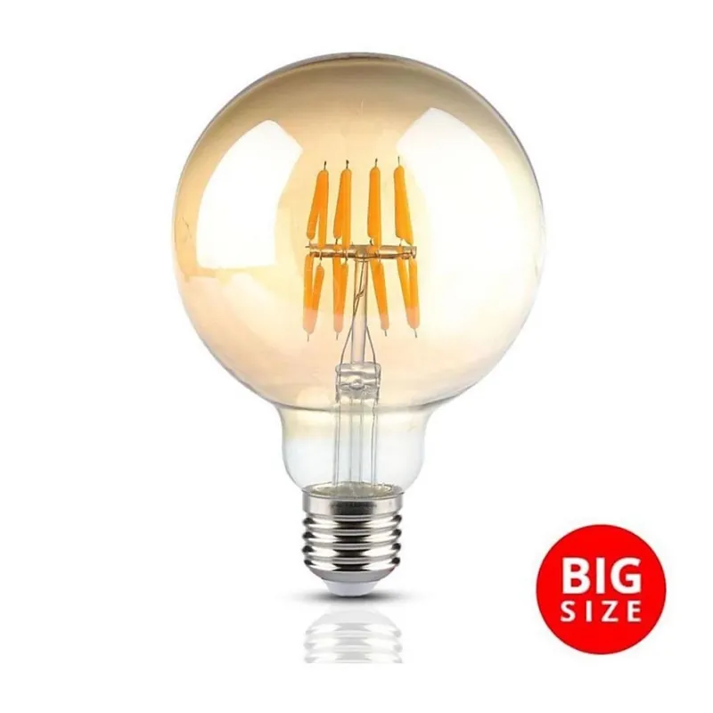 Sleva LED Žárovka FILAMENT G95 E27/8W/230V 2200K