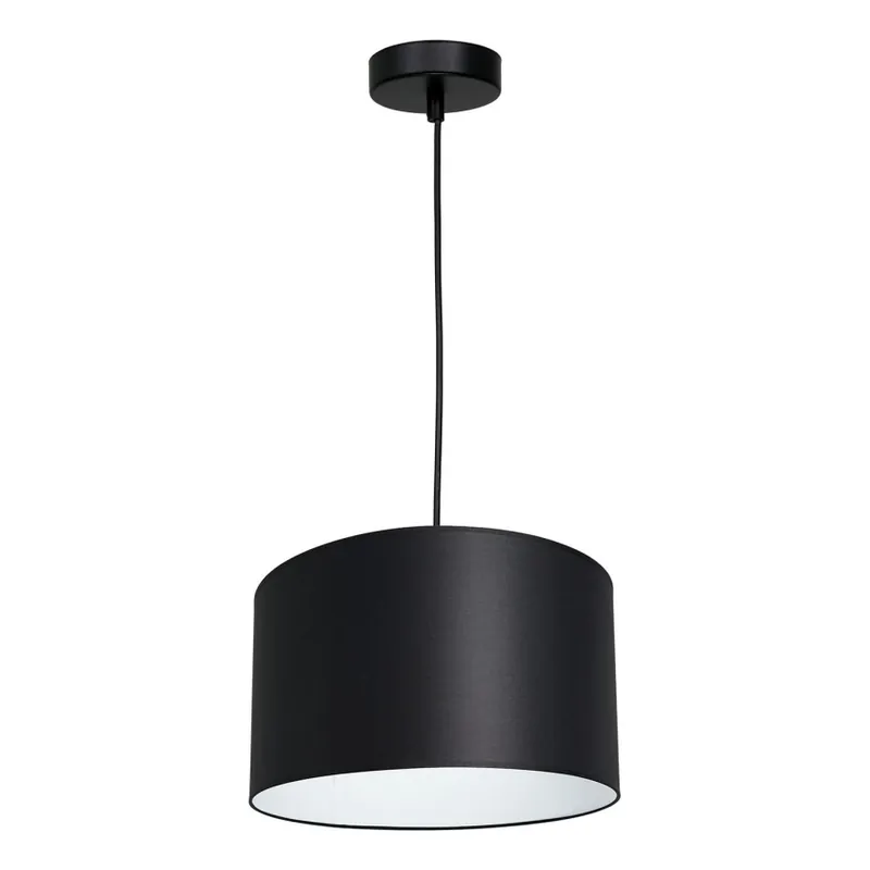 Cenově Výhodný Lustr na lanku ARDEN 1xE27/60W/230V pr. 25 cm černá/bílá