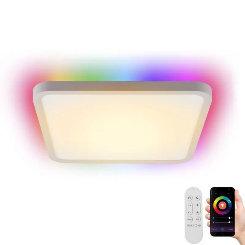 Autentický Immax NEO 07168-W40 - LED RGB+CCT Stmívatelné stropní svítidlo NEO LITE TUDO LED/50W/230V Wi-Fi Tuya bílá + dálkové ovládání