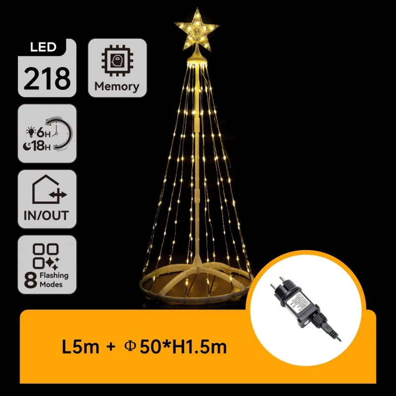 Nakupujte Hned Aigostar - LED Venkovní vánoční dekorace LED/3,6W/31/230V 2700K 150 cm IP44
