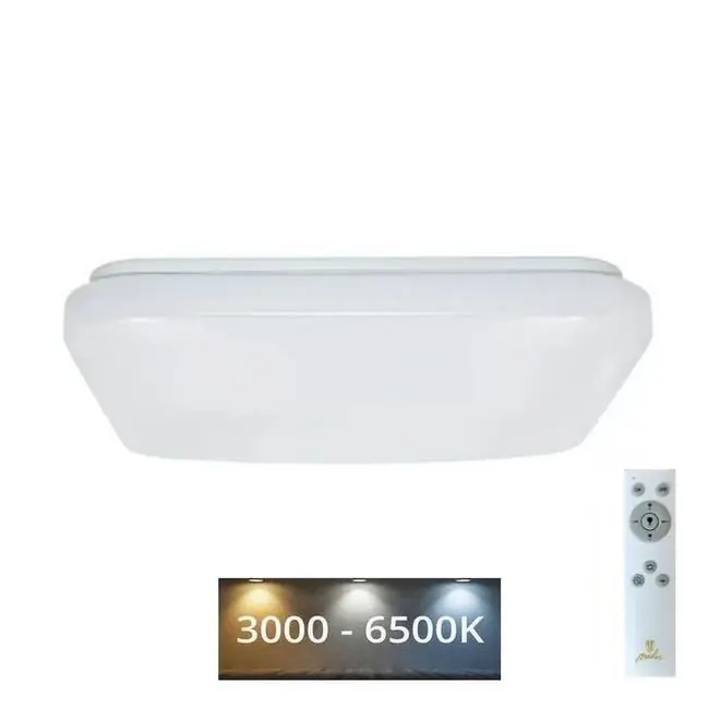 LED Stmívatelné stropní svítidlo OPAL LED/48W/230V 3000-6500K + dálkové ovládání Levný