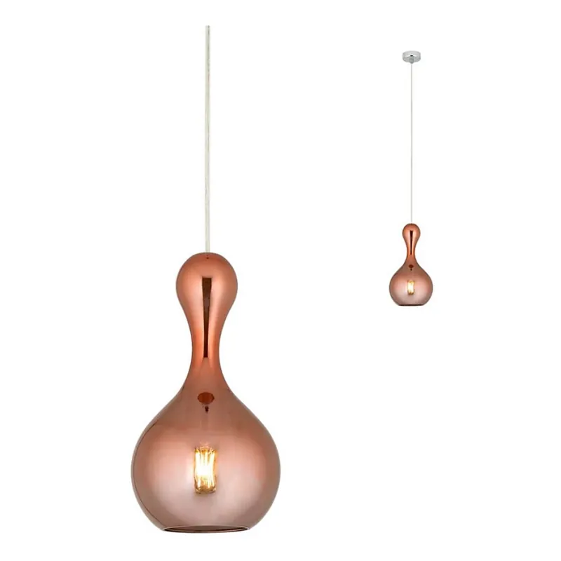 Kup Teď Redo 01-2257 - Lustr na lanku LOB 1xE27/42W/230V pr. 18 cm měď
