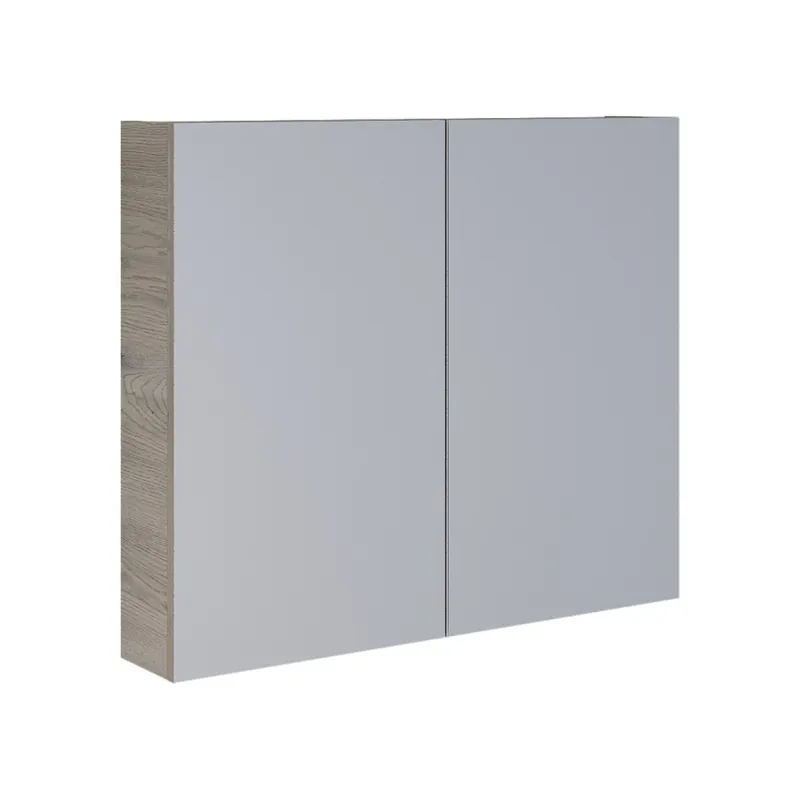 Bezpečná Platba Dřevojas - Zrcadlová koupelnová skříňka NEXI 80x68 cm tmavý dub