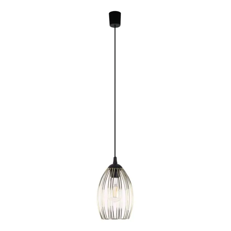 Nízká Cena Lustr na lanku LIZA 1xE27/15W/230V černá/zlatá
