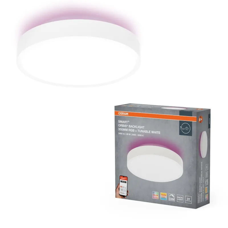 Osram - LED RGBW Stmívatelné stropní svítidlo SMART+ ORBIS LED/28W/230V pr. 35 cm 2700-6500K Wi-Fi Značkový