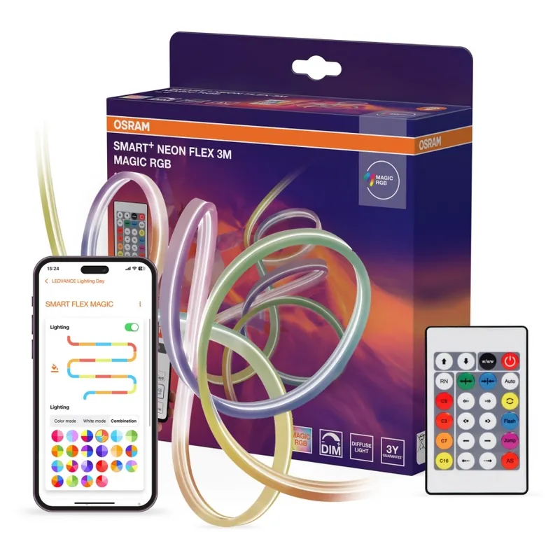 Osram - LED RGB Stmívatelný venkovní pásek SMART+ MAGIC 3m LED/15W/230V IP44 Wi-Fi+ dálkové ovládání Bezpečná Platba