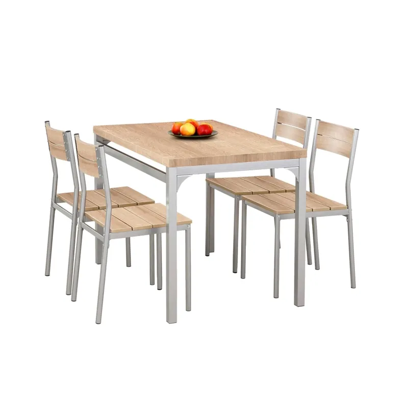 Zlevněný Jídelní set MALCOLM 110x70 cm kov/dub sonoma