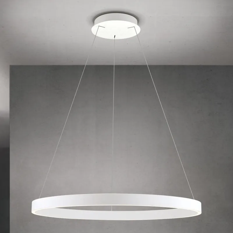 Must-Have LED Stmívatelný lustr na lanku KOLK LED/80W/230V 2700/3000/4000K pr. 80 cm bílá