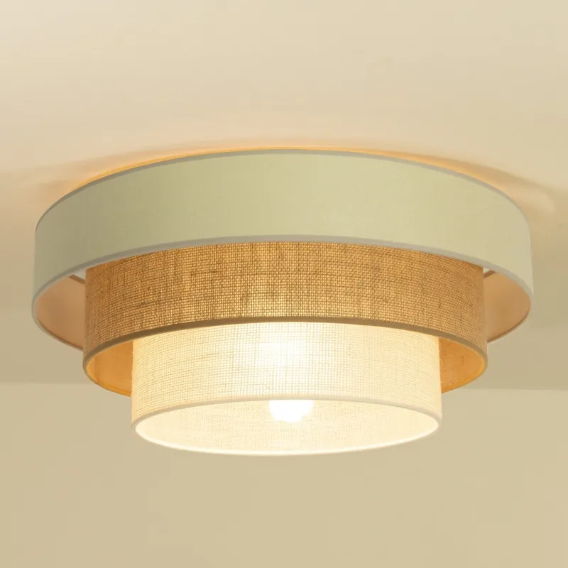 Stropní svítidlo WENTA 1xE27/60W/230V pr. 50 cm béžová/juta Originální