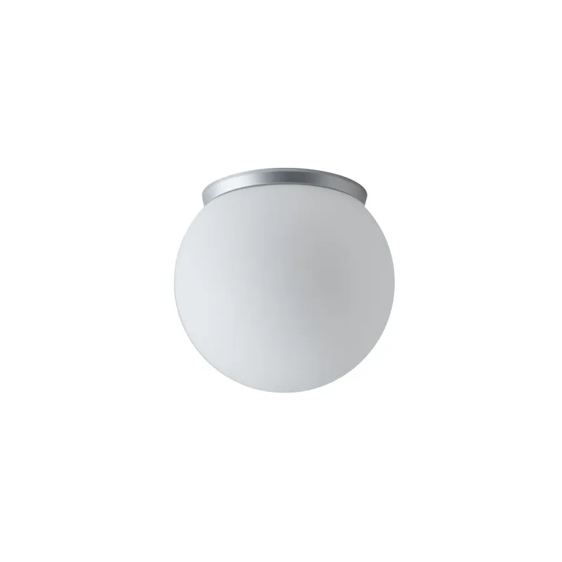 Ověřený Osmont Styx 1, kulaté svítidlo z triplexového skla se stříbrnou základnou, 9W LED 4000K, prům. 20cm, IP65
