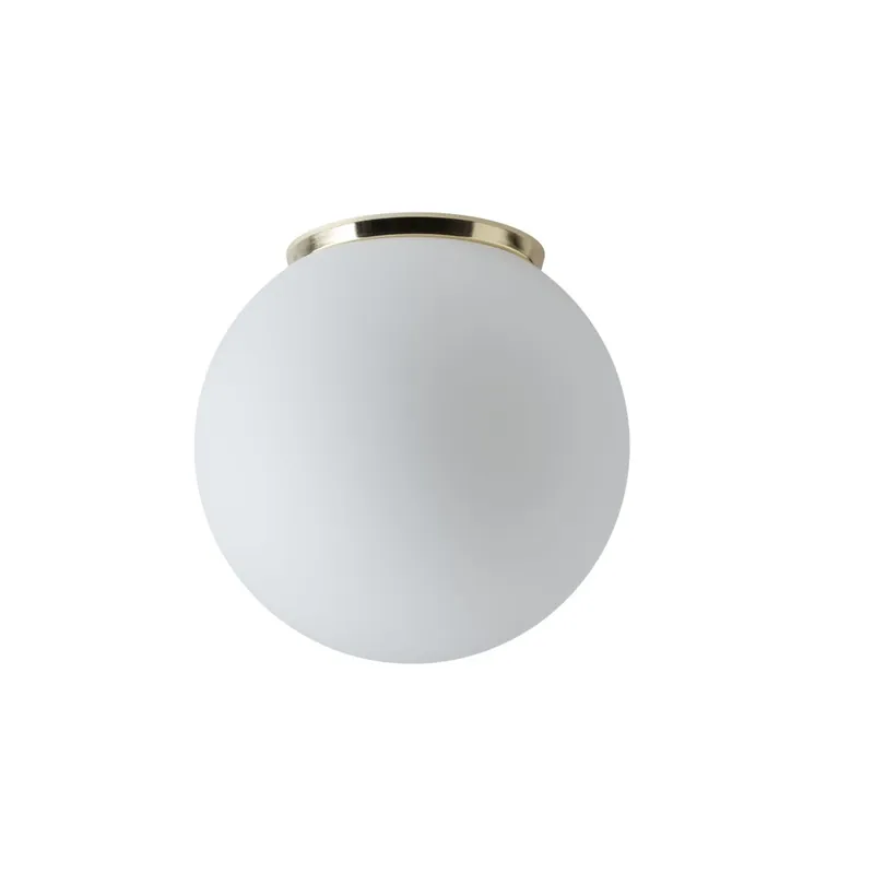 Časově Omezené Osmont Styx 2, kulaté svítidlo z triplexového skla s mosaznou základnou, 9W LED 4000K, prům. 25cm, IP65
