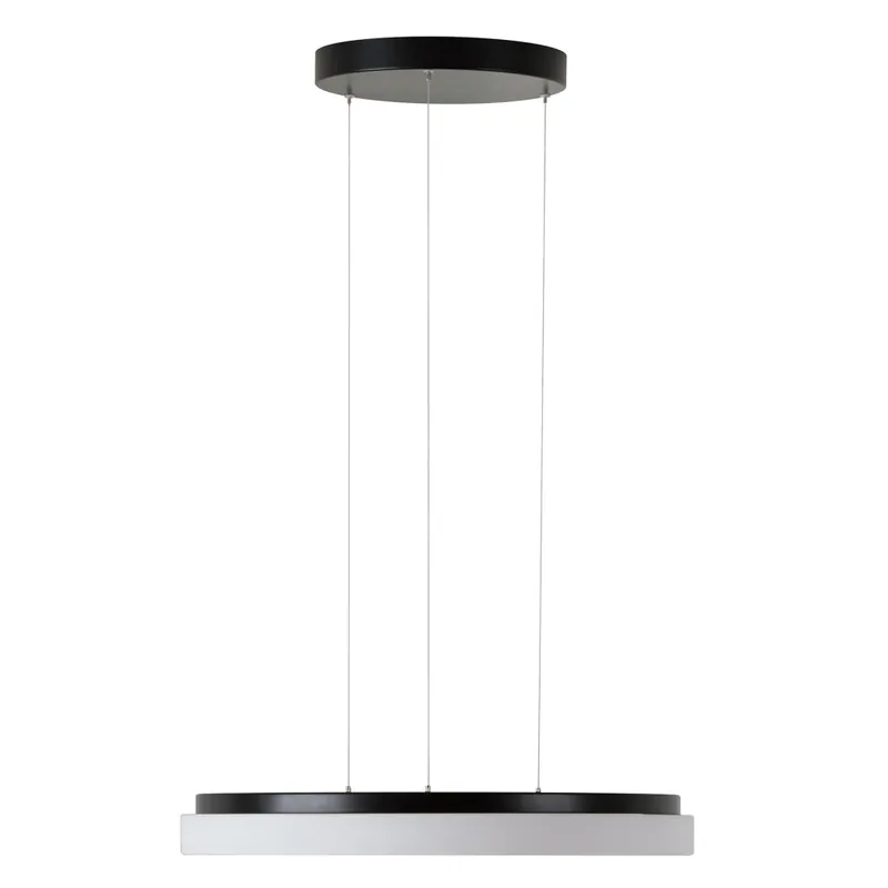 Cenový Hit Osmont Carina LE, černé moderní závěsné svítidlo, 46W LED 4000K DALI, prům. 50cm