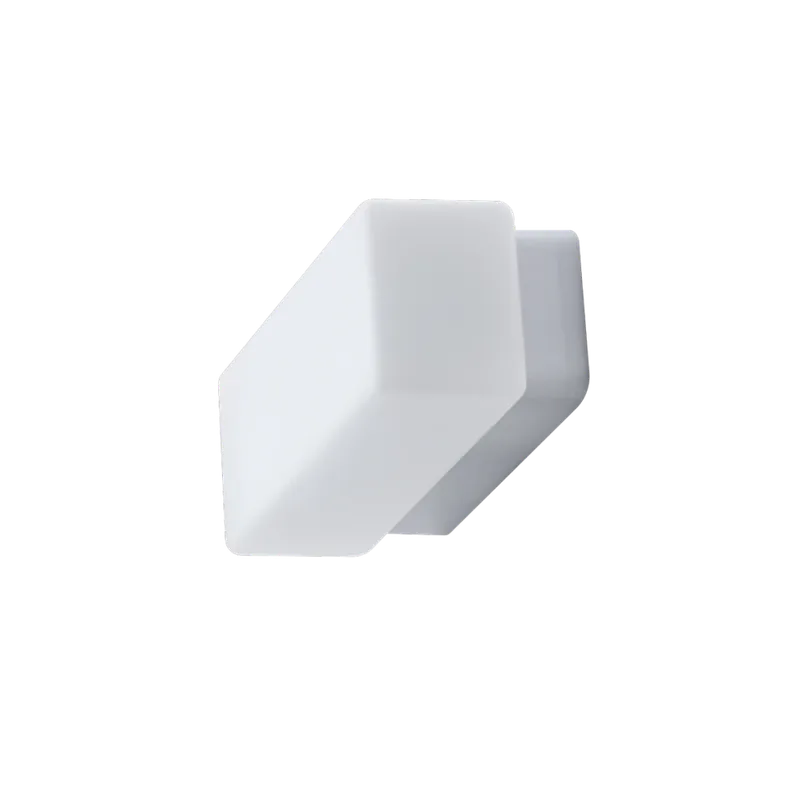Super Cena Osmont Flora 1, nástěnné/stropní svítidlo v obdélníkovém tvaru, LED 8W 4000K, délka 22,5cm, stříbrná