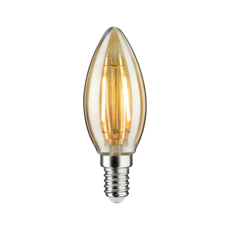 Paulmann LED vintage zlatá žárovka, 2W LED E14 1700K, výška 9,7cm Nízká Cena