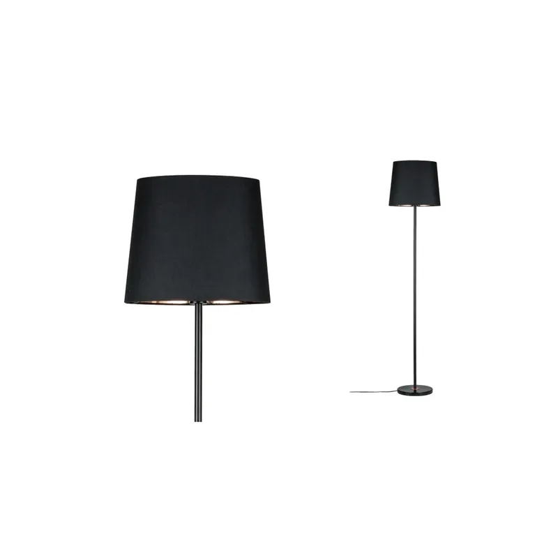 Paulmann Neordic Enja, stojací lampička z černého mramoru, látky a mědi, 1x20W E27, výška 160cm Víkendová Akce