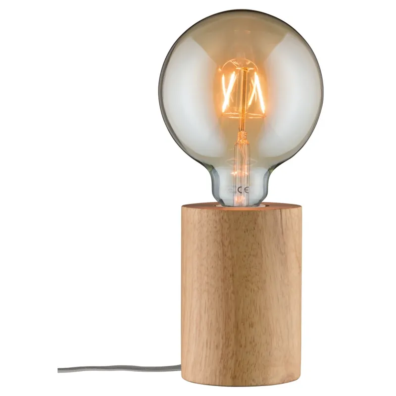 Levný Paulmann Talin, stolní lampa ze dřeva, 1x20W E27, výška 13cm