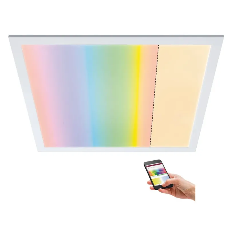 Paulmann Amaris, stropní LED panel 35W LED RGBW Zigbee, 59,5x59,5 cm Akční Nabídka