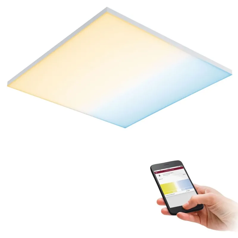 Zlevněný Paulmann Velora, subtilní stropní LED panel bez rámečku, 19,5W LED 2700-6500K ZigBee, 60x60cm