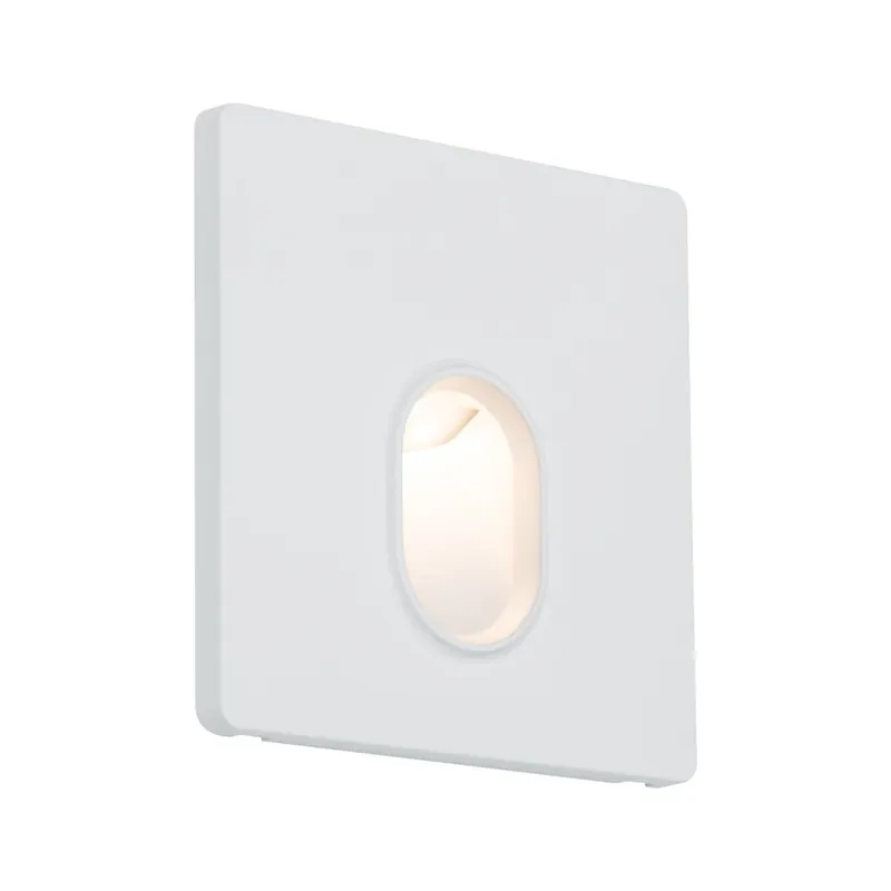 Paulmann Wand, zápustné svítidlo do KU68, 1×1,7 W LED, bílý plast, 230V, 7,8x7,8cm Bezpečná Platba