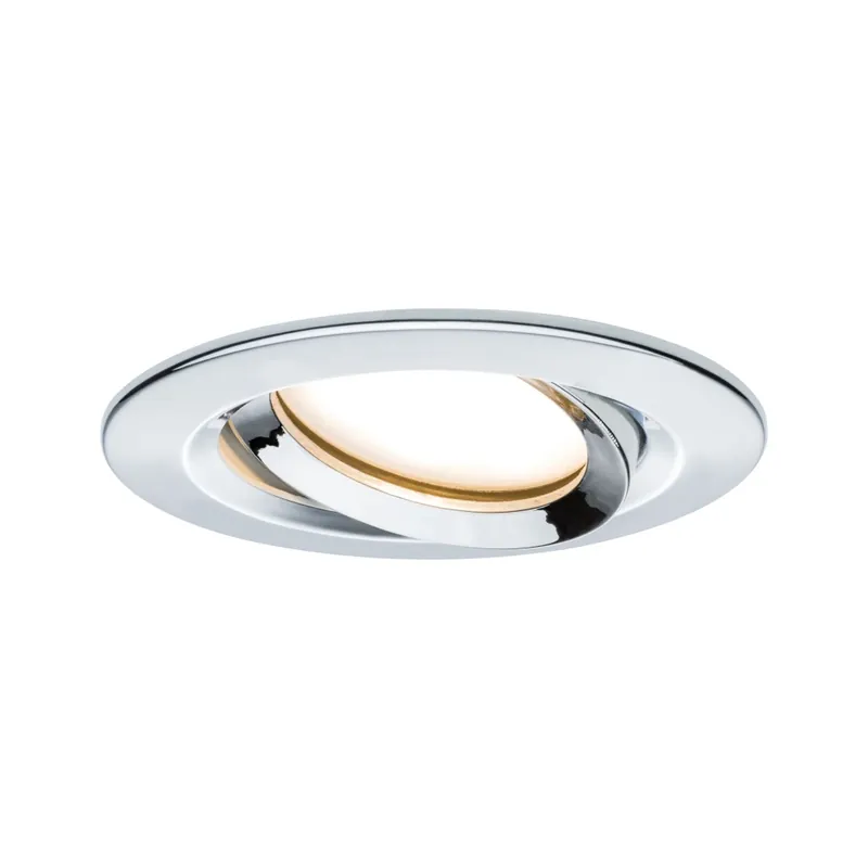 Akční Cena Paulmann LED Nova Plus Coin, zápustná bodovka chrom 1x6.8W 2700K stmívatelná, průměr 9,3 cm, IP65