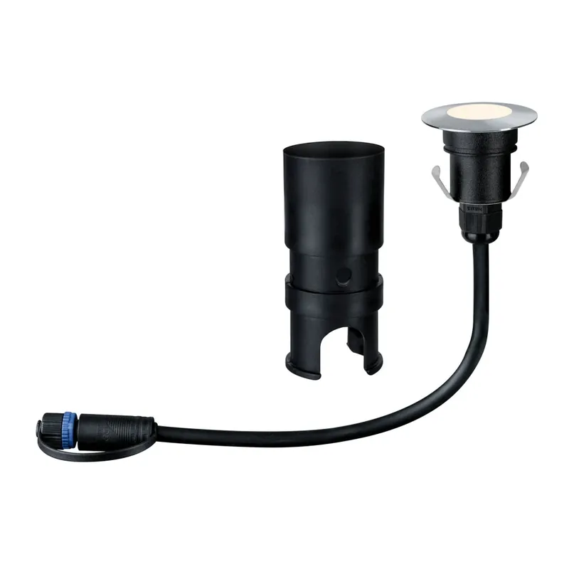 Paulmann Plug&Shine Mini, zápustné svítidlo do exteriéru 1x2,5W LED 3000K stmívatelné, stříbrná, IP65 Speciální Cena