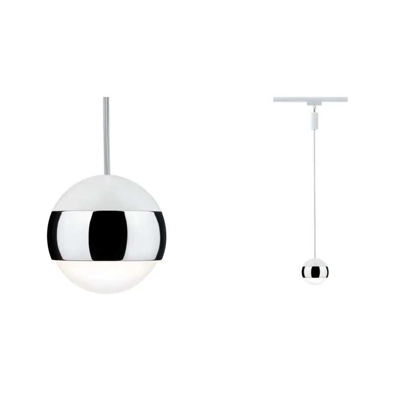 Cenová Bomba Paulmann Capsule II Pendulum, závěs pro systém Urail, 6W LED 2700K stmívatelné, bílá, prům.8,7cm