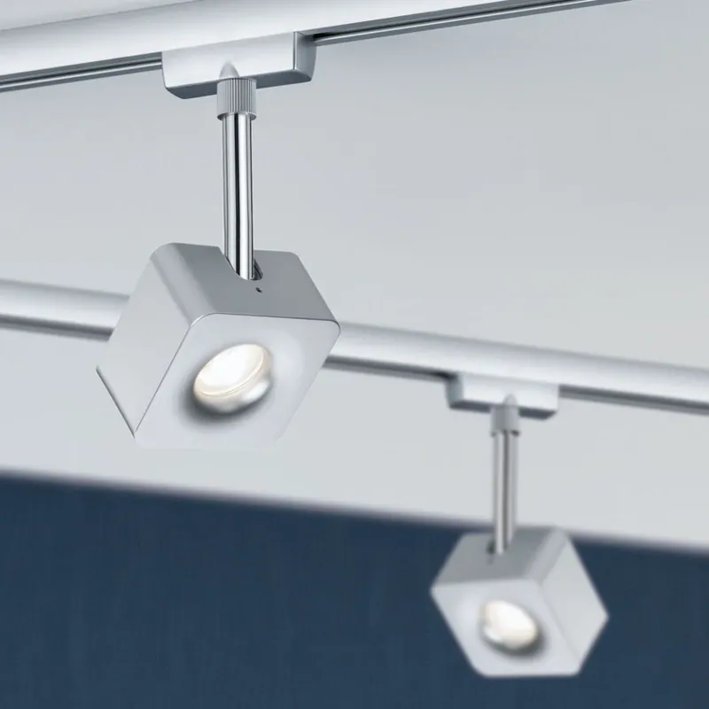 Top Prodej Paulmann Cube, spot pro Urail system, 1x8W LED 2700K stmívatelné, matný chrom